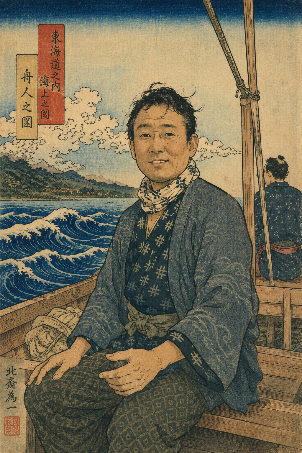 浮世絵風人物